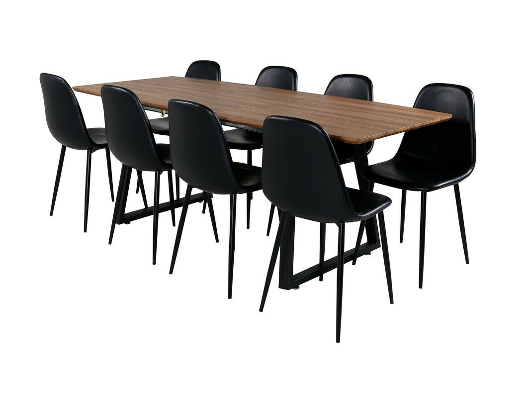 Set sala da pranzo Dallas 331 (Nero)