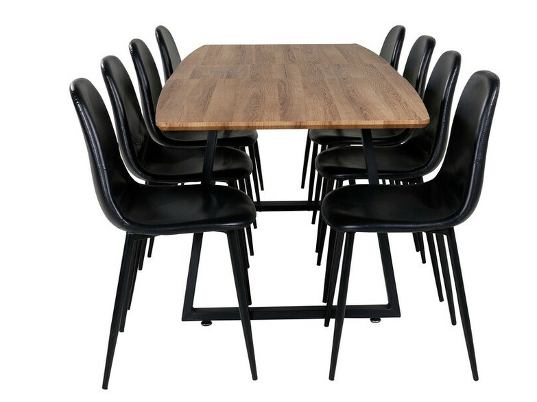 Set sala da pranzo Dallas 331 (Nero)
