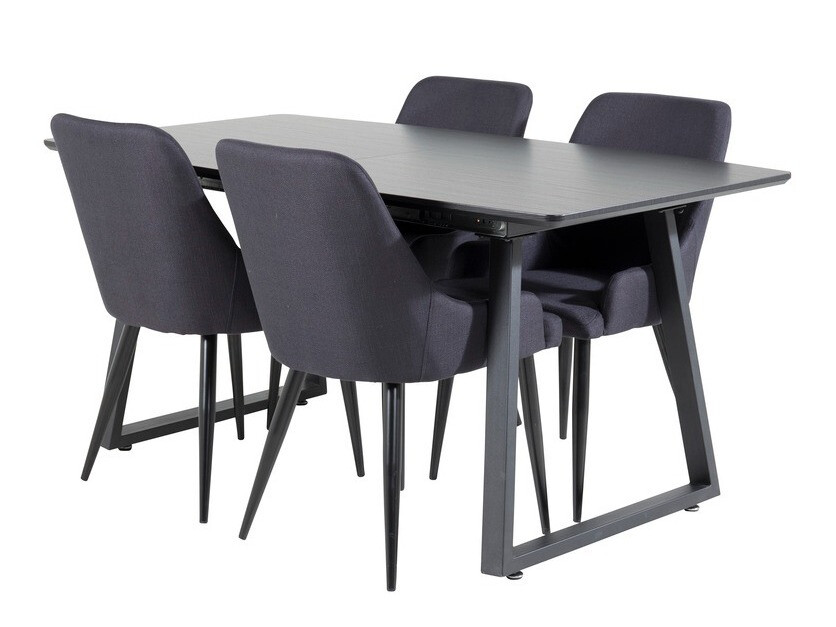 Set sala da pranzo Dallas 1814 (Nero)