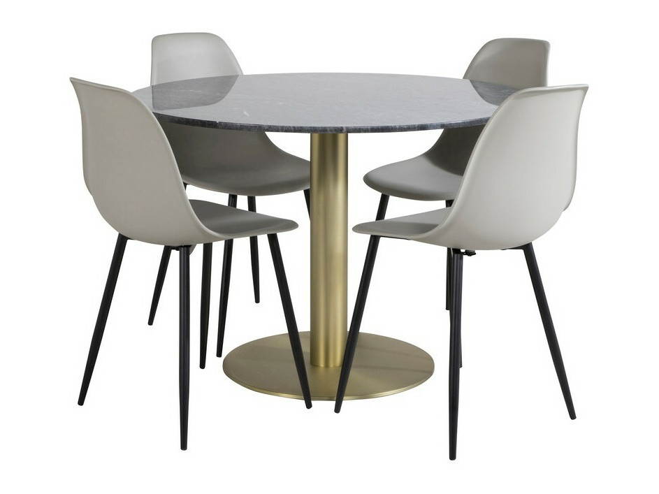 Set sala da pranzo Dallas 1214 (Grigio + Nero)