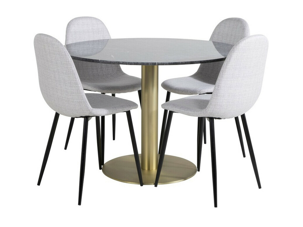 Set sala da pranzo Dallas 1215 (Grigio + Nero)