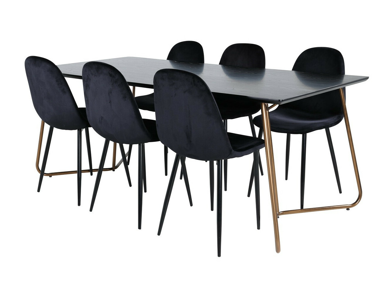 Set sala da pranzo Dallas 2713 (Nero)