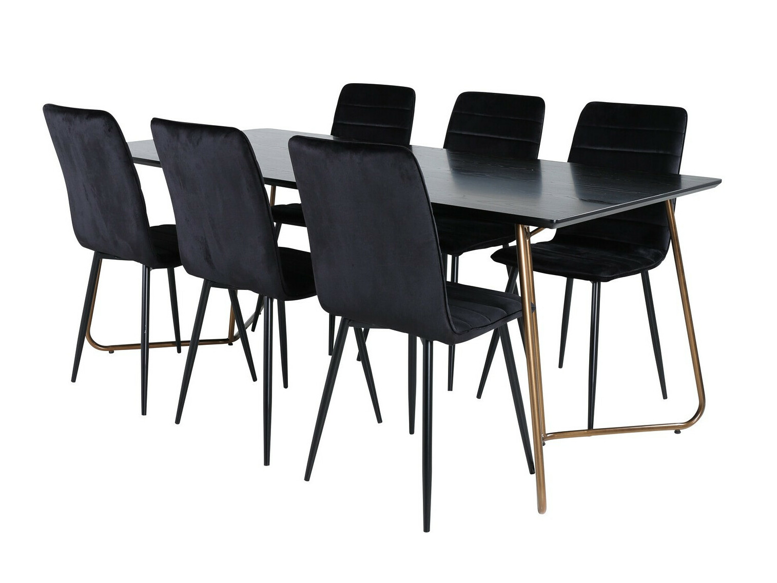 Set sala da pranzo Dallas 2724 (Nero)