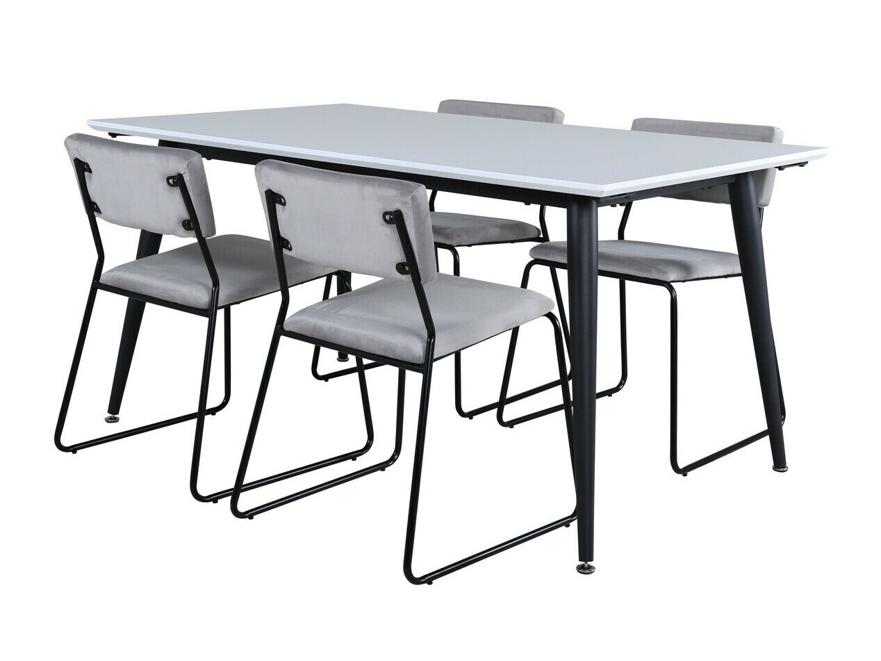 Set sala da pranzo Dallas 2736 (Grigio + Nero)