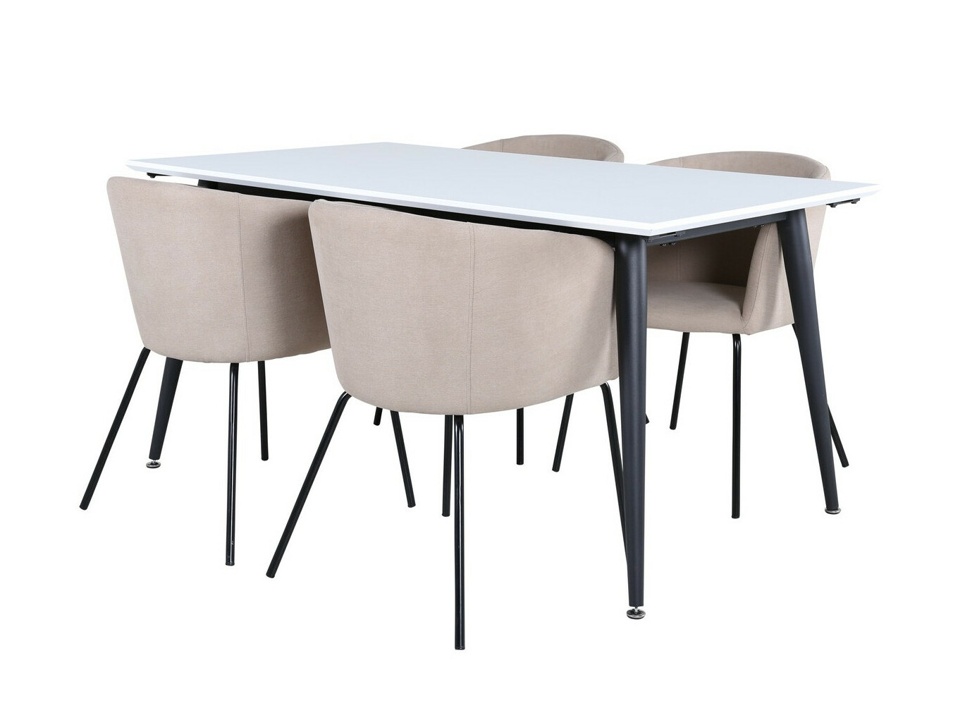 Set sala da pranzo Dallas 2739 (Beige + Nero)