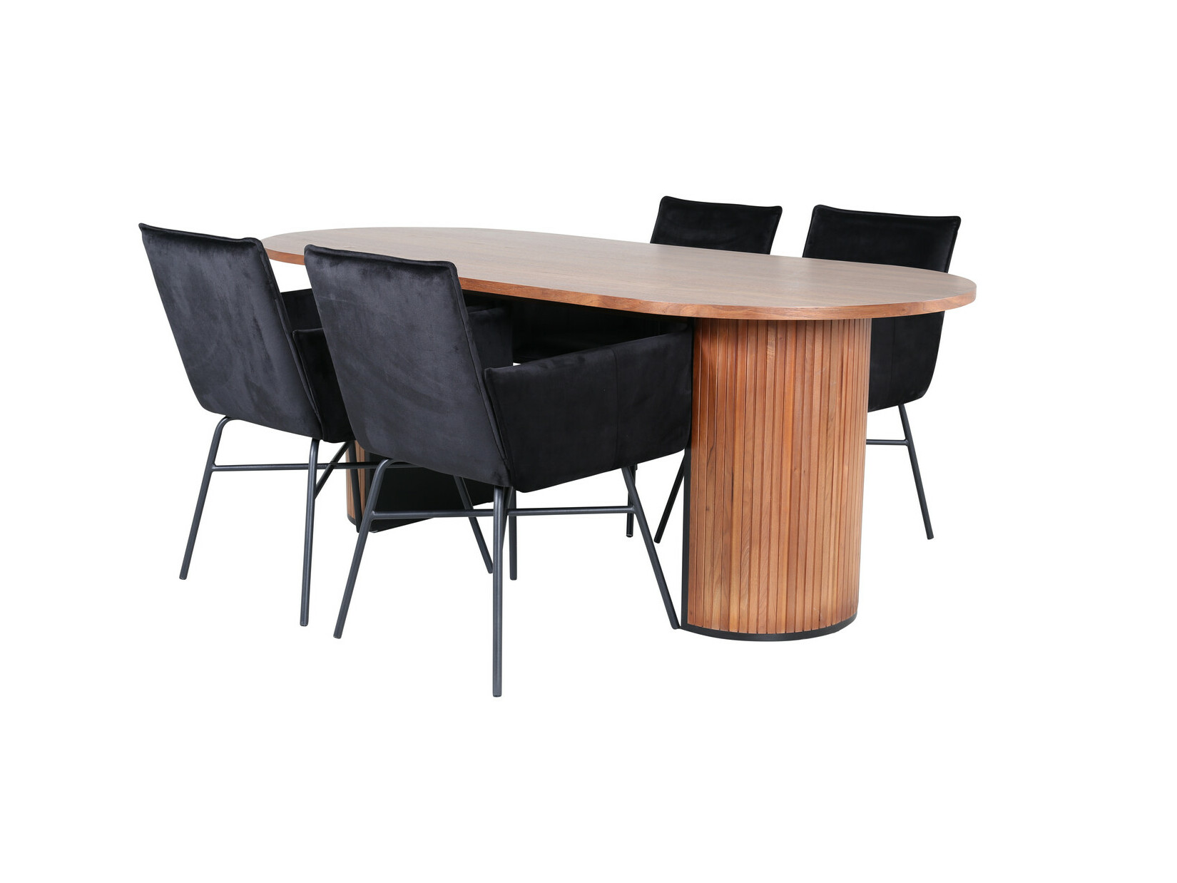 Set sala da pranzo Dallas 2757 (Nero)