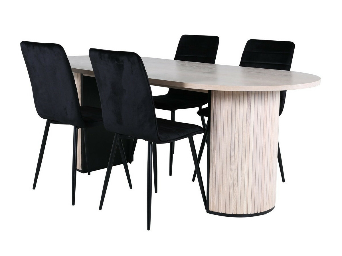 Set sala da pranzo Dallas 2762 (Nero)