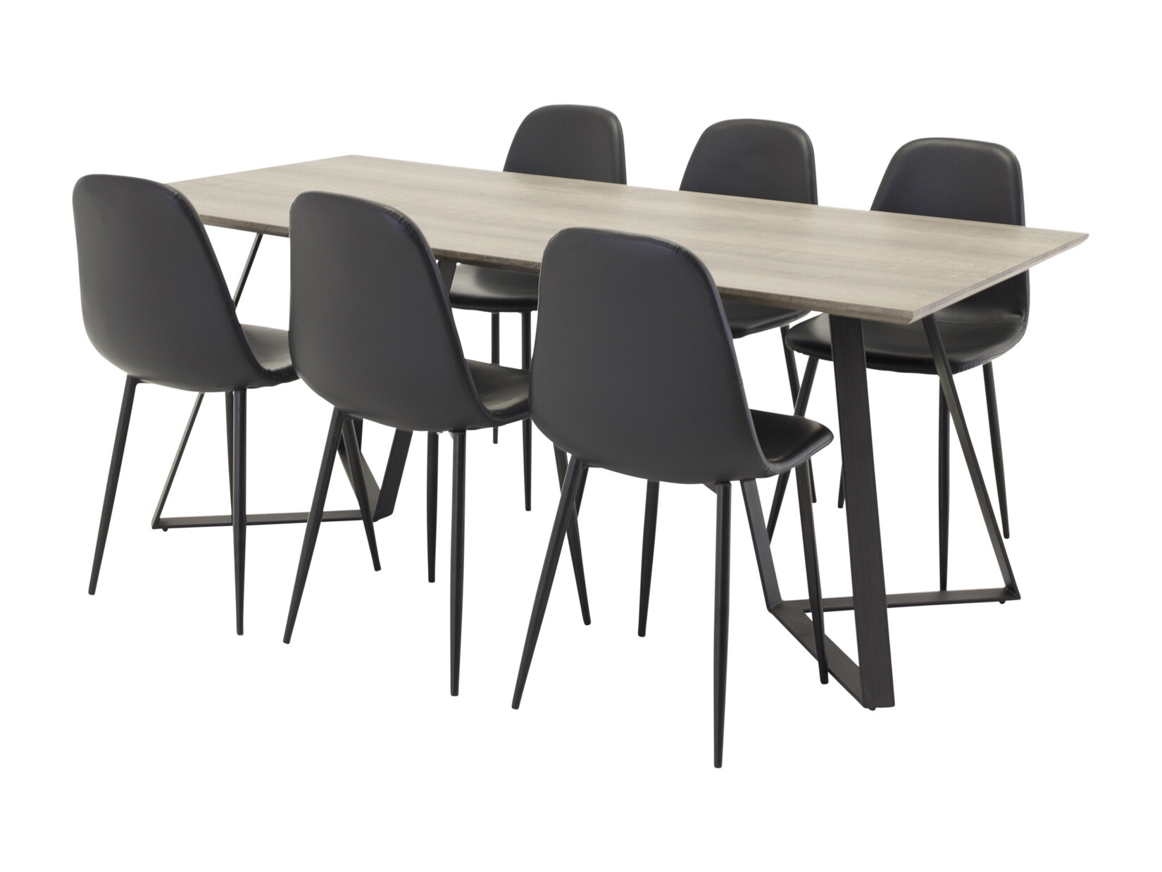 Set sala da pranzo Dallas 1353 (Nero)