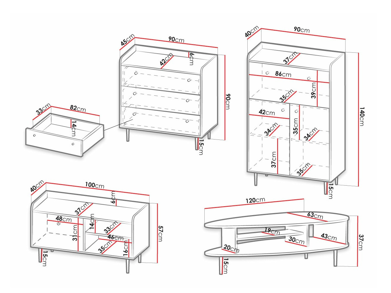 Parete attrezzata Ferenou 111