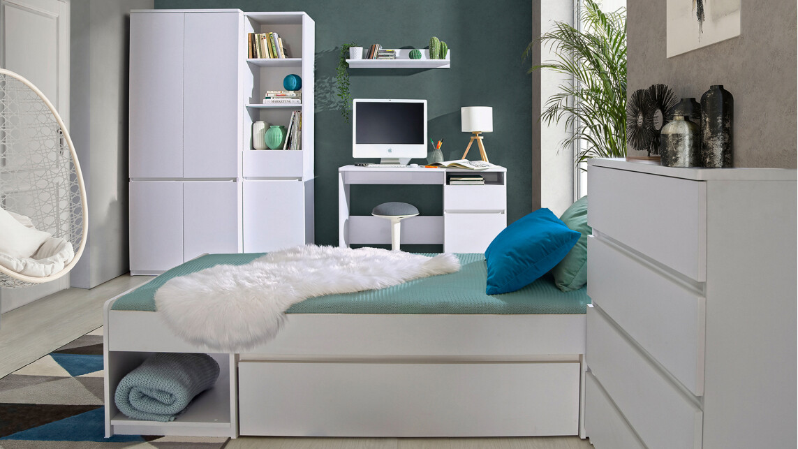 Armadio Evaropha 100 (Bianco)