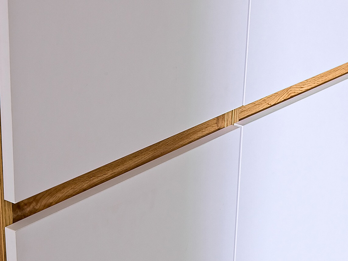 Armadio Evaropha 100 (Quercia di Wotan + Bianco)