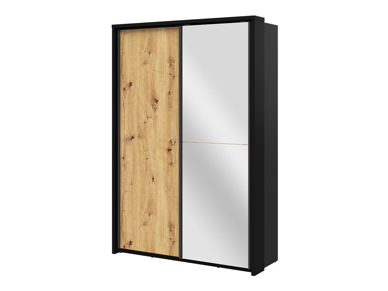 Armadio Fresno 122 (Rovere Artisan + Nero)