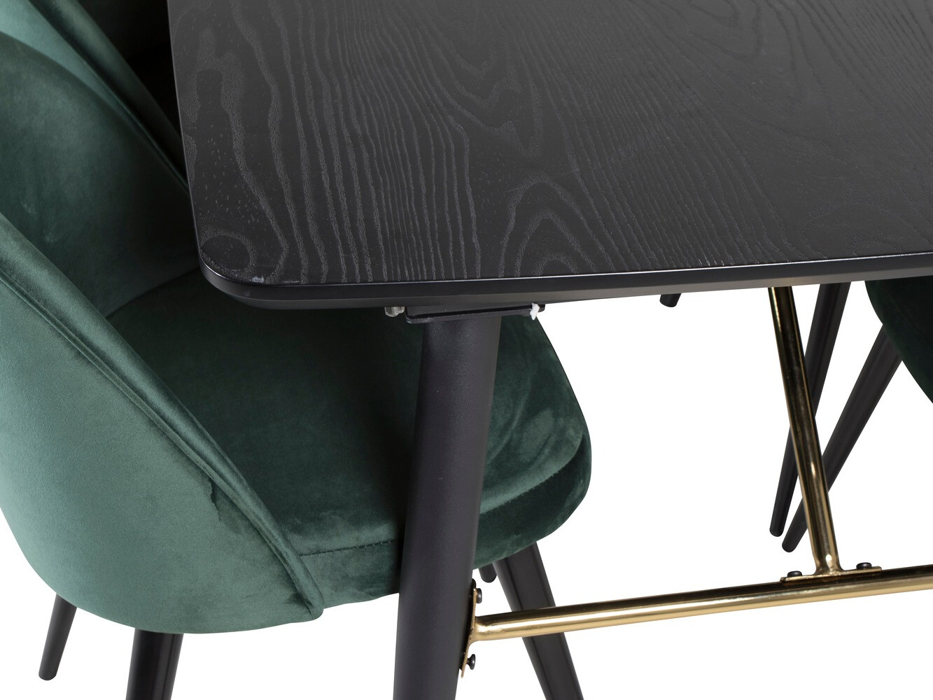 Set sala da pranzo Dallas 1449 (Verde + Nero)