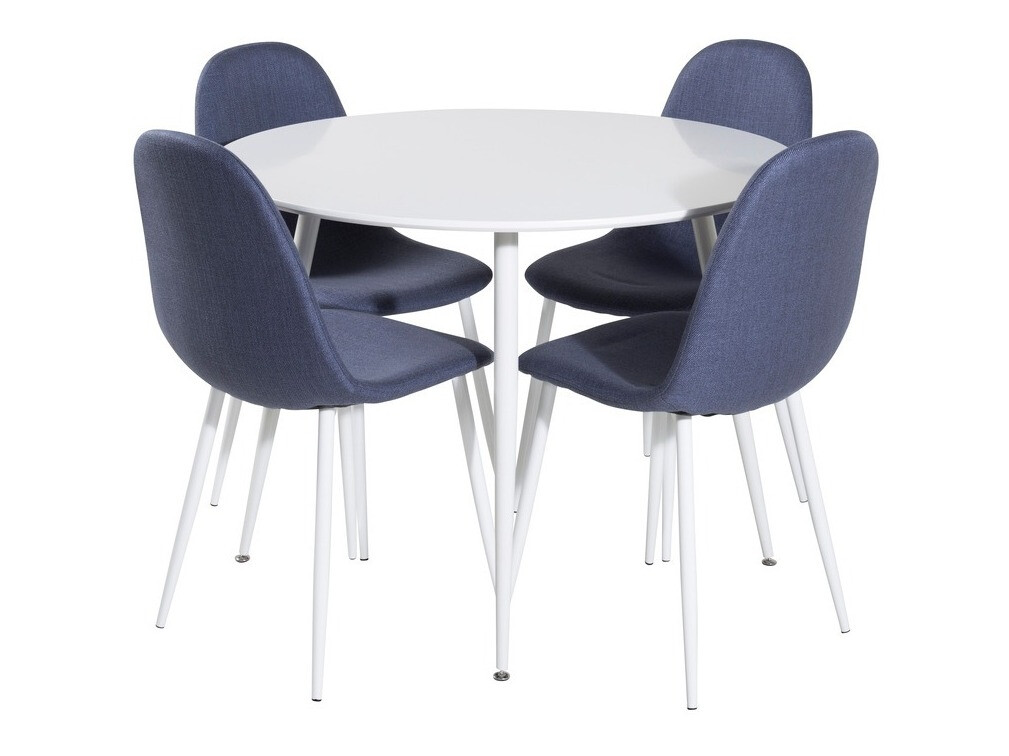 Set sala da pranzo Dallas 1540 (Blu + Bianco)