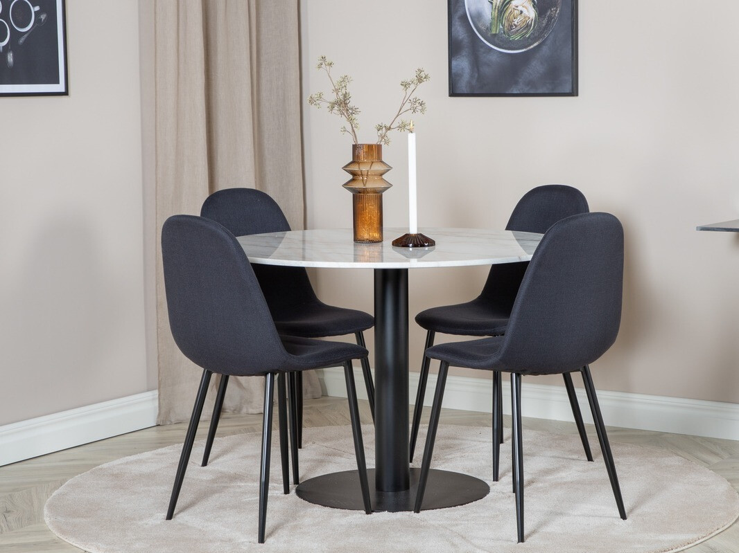 Set sala da pranzo Dallas 1613 (Nero)