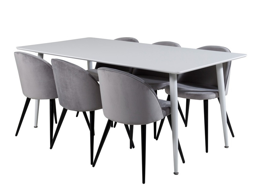 Set sala da pranzo Dallas 1624 (Grigio)
