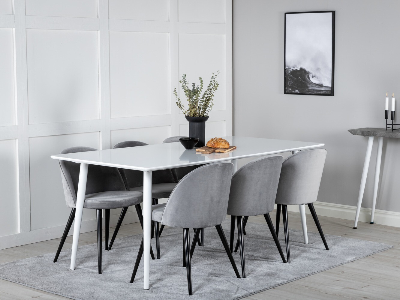 Set sala da pranzo Dallas 1624 (Grigio)