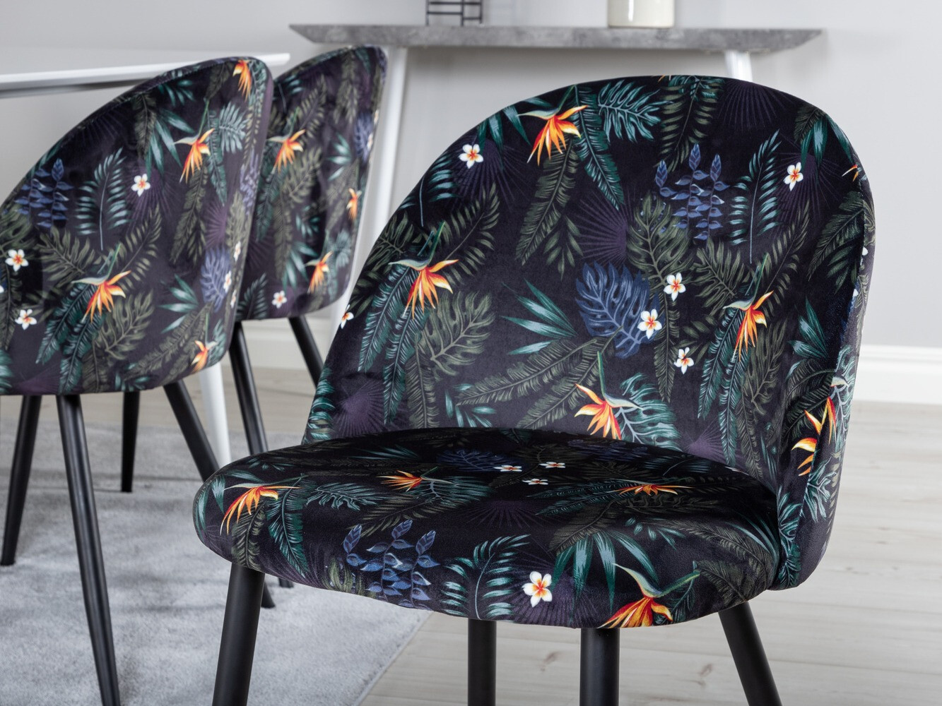 Set sala da pranzo Dallas 1624 (Motivo floreale)