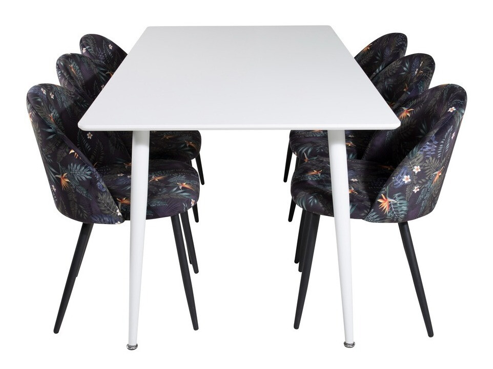 Set sala da pranzo Dallas 1624 (Motivo floreale)