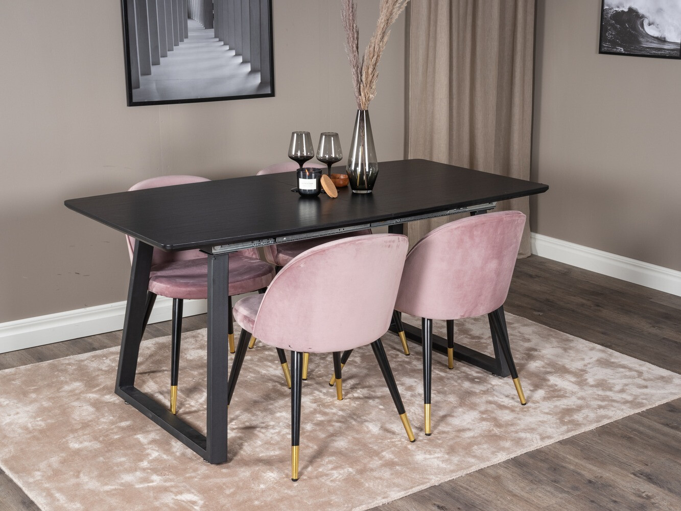 Set sala da pranzo Dallas 1631 (Fucsia)