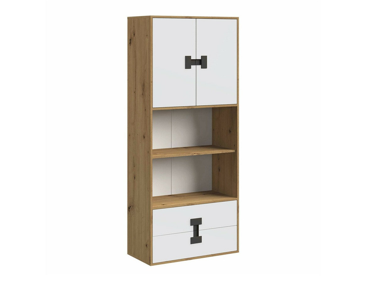 Scaffale Florevi 112 (Opaca bianco + Rovere Artisan)