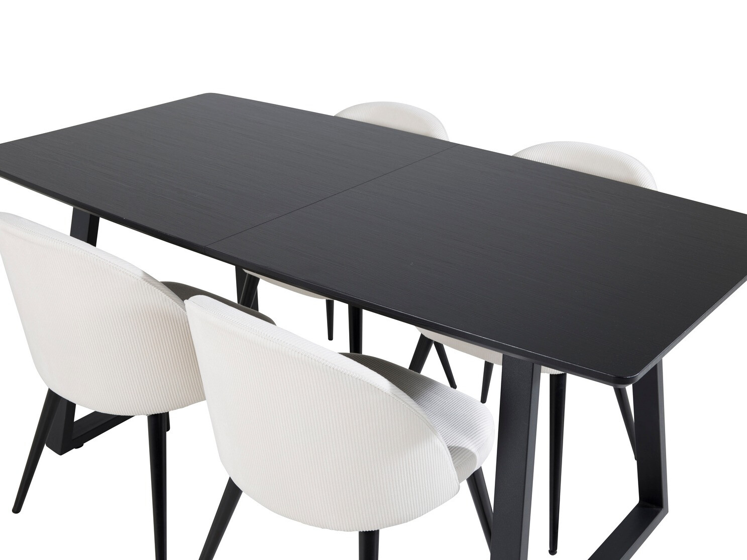 Set sala da pranzo Dallas 1687 (Beige + Nero)