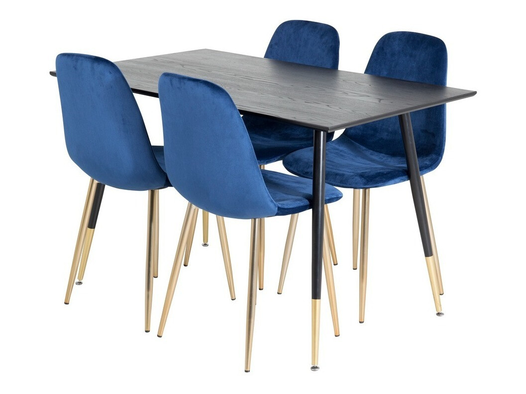 Set sala da pranzo Dallas 1693 (Blu + d'oro)