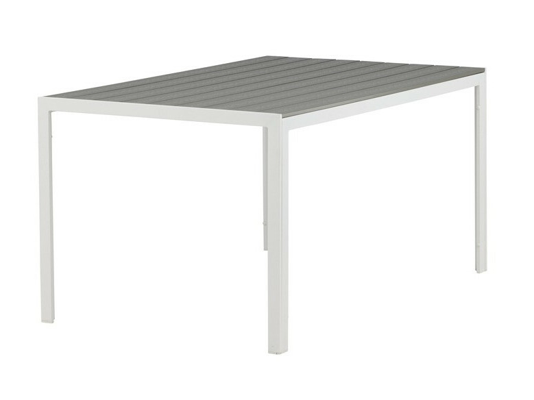 Tavolo esterno Dallas 2712 (Grigio + Bianco)