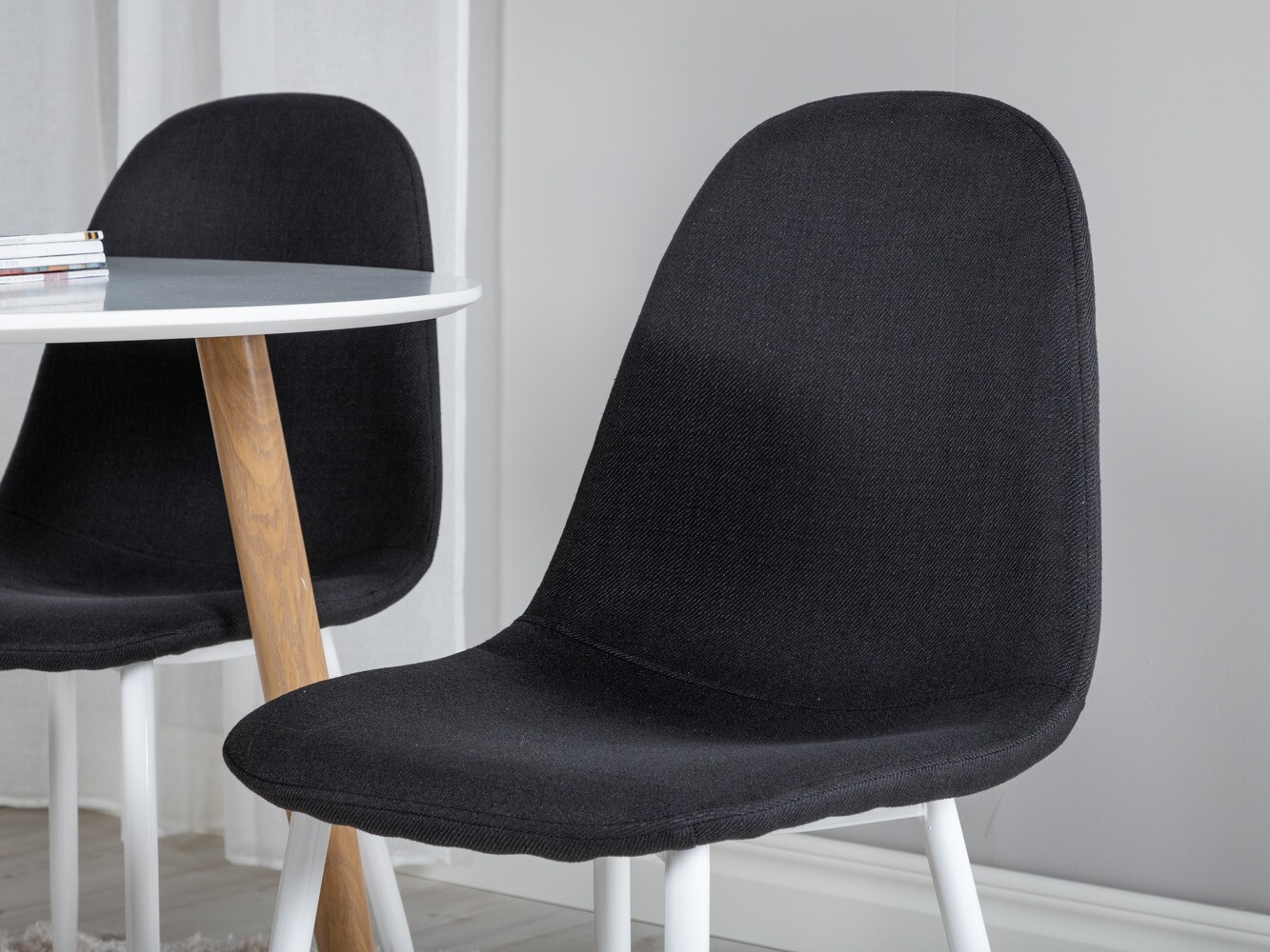 Set sala da pranzo Dallas 291 (Nero + Bianco)