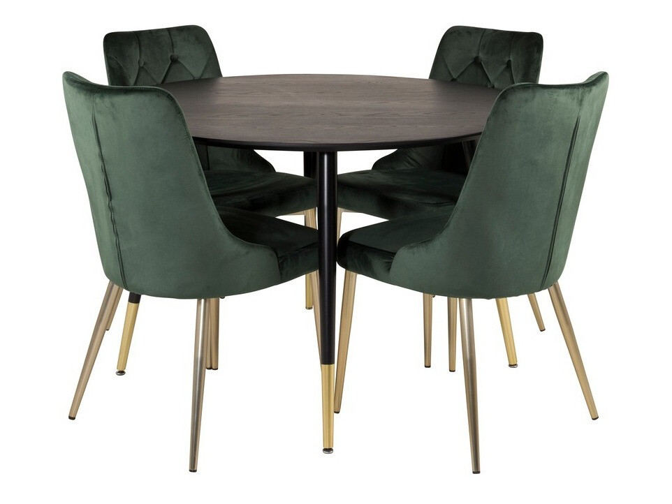 Set sala da pranzo Dallas 1178 (Verde + D'oro)