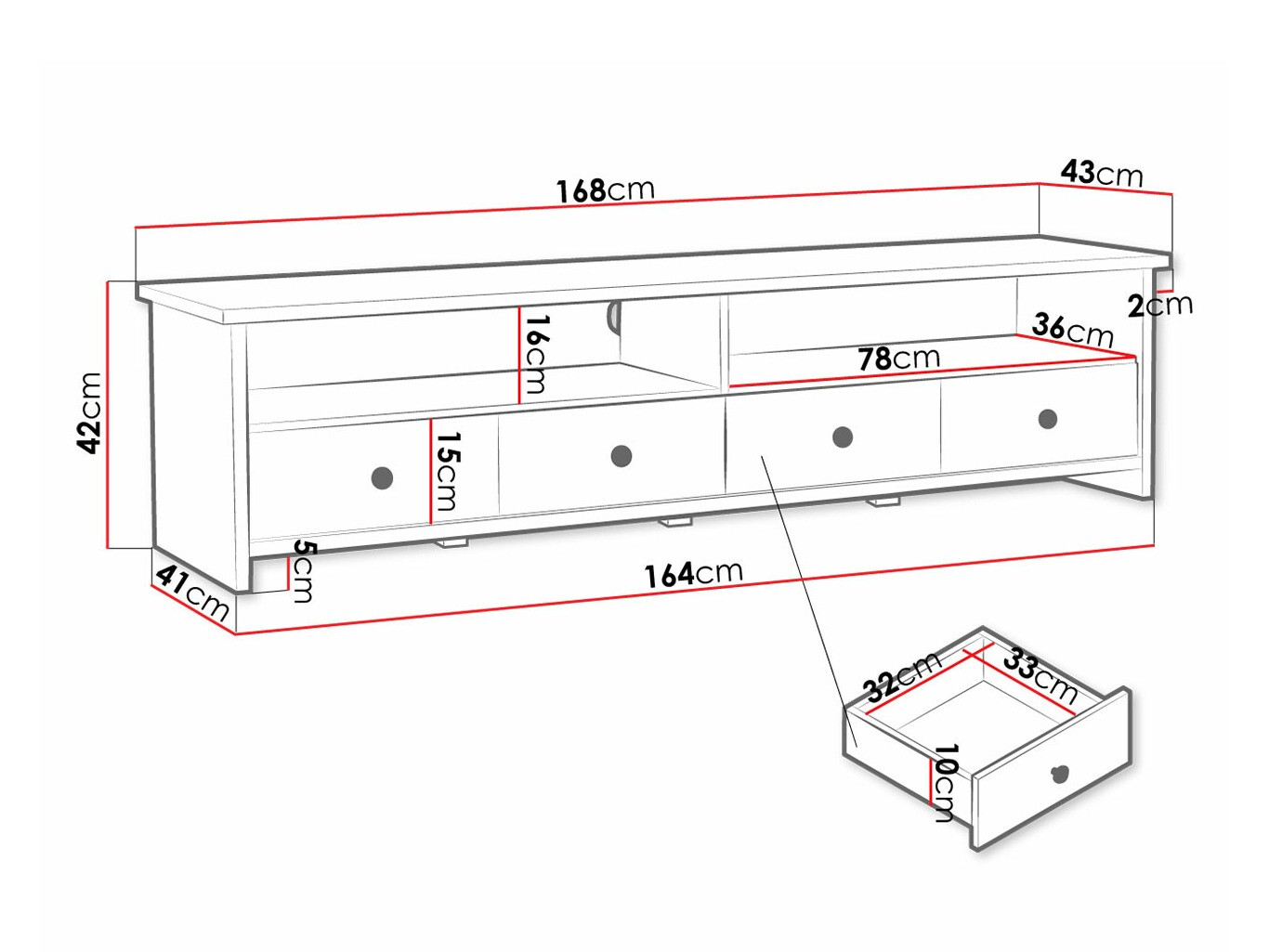 Mobile porta TV Elblevo 113