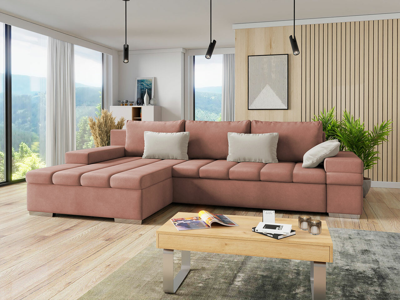 Divano angolare Comfivo Olivetum II (Uttario Velvet 2955 + Uttario Velvet 2979)
