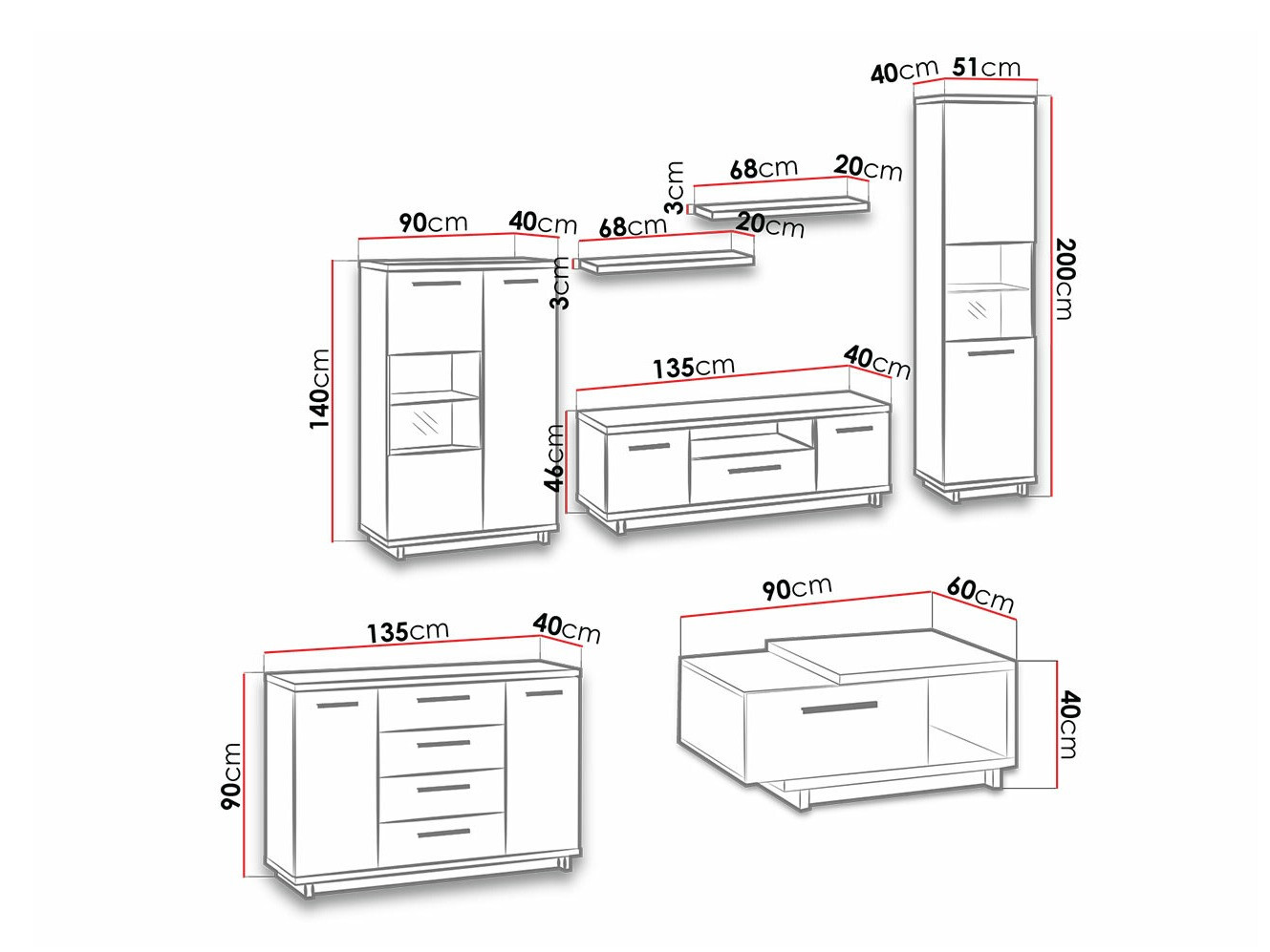 Parete attrezzata Morlira 115