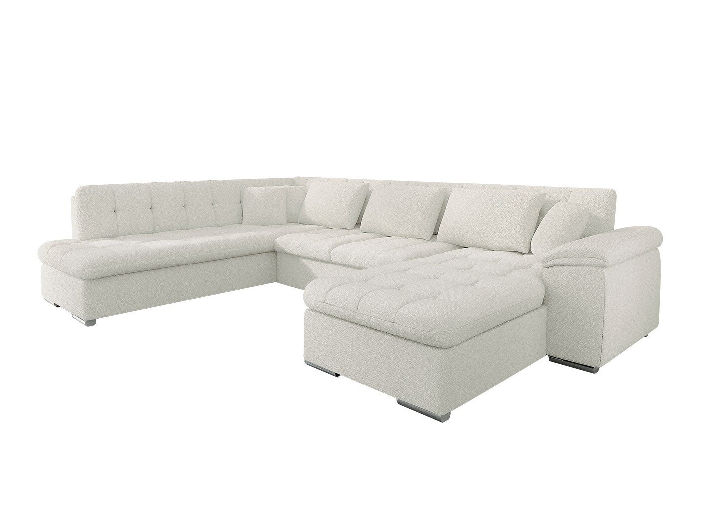 Divano angolare Comfivo Gemma V (Boucle Baloo 2073)