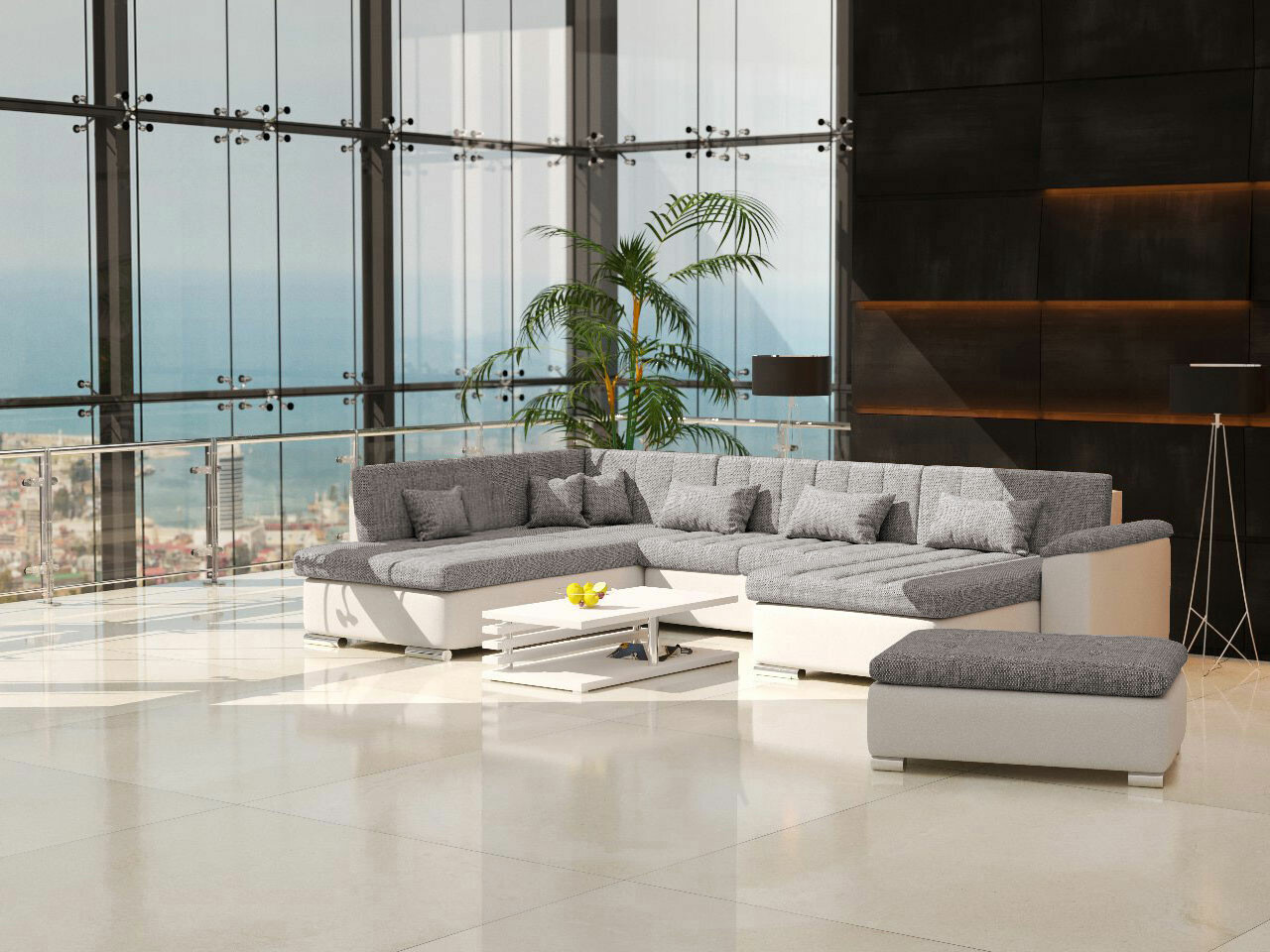 Set mobili imbottiti Comfivo Gemma I (Soft 017 + Lawa 05)