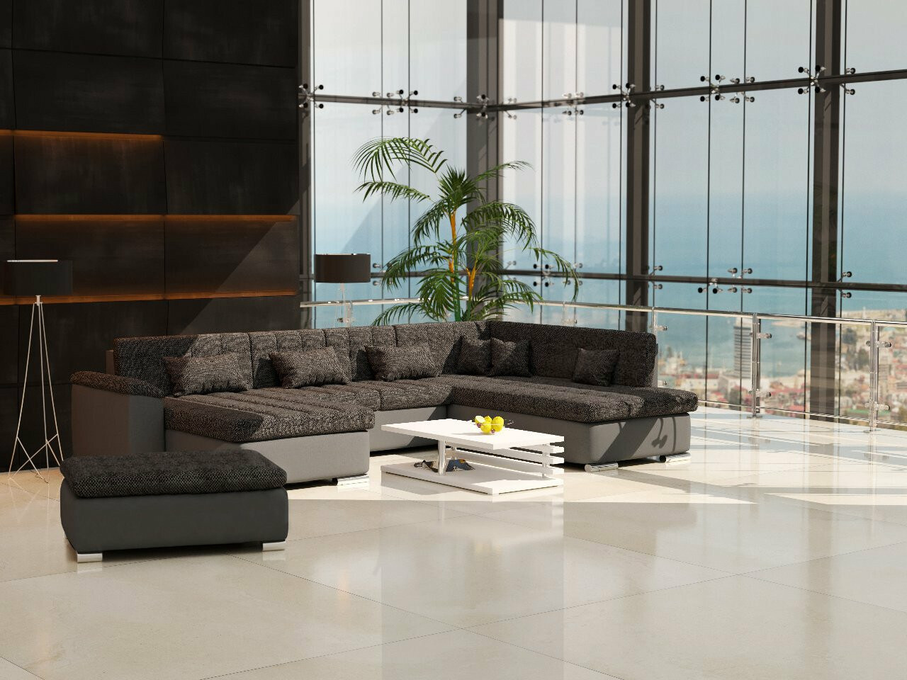 Set mobili imbottiti Comfivo Gemma I (Soft 020 + Majorka 03)