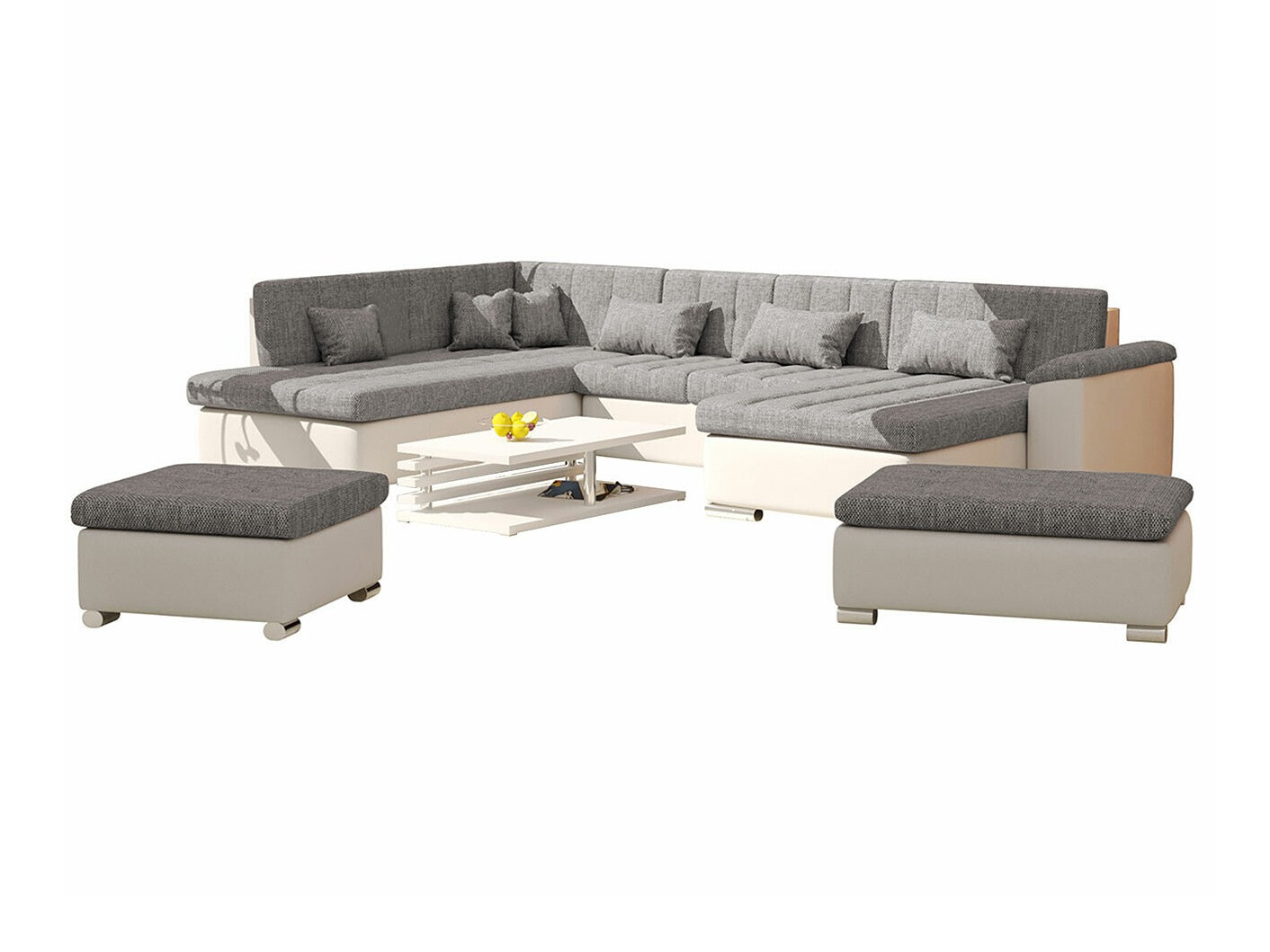 Set mobili imbottiti Comfivo Gemma II (Soft 017 + Lawa 05)