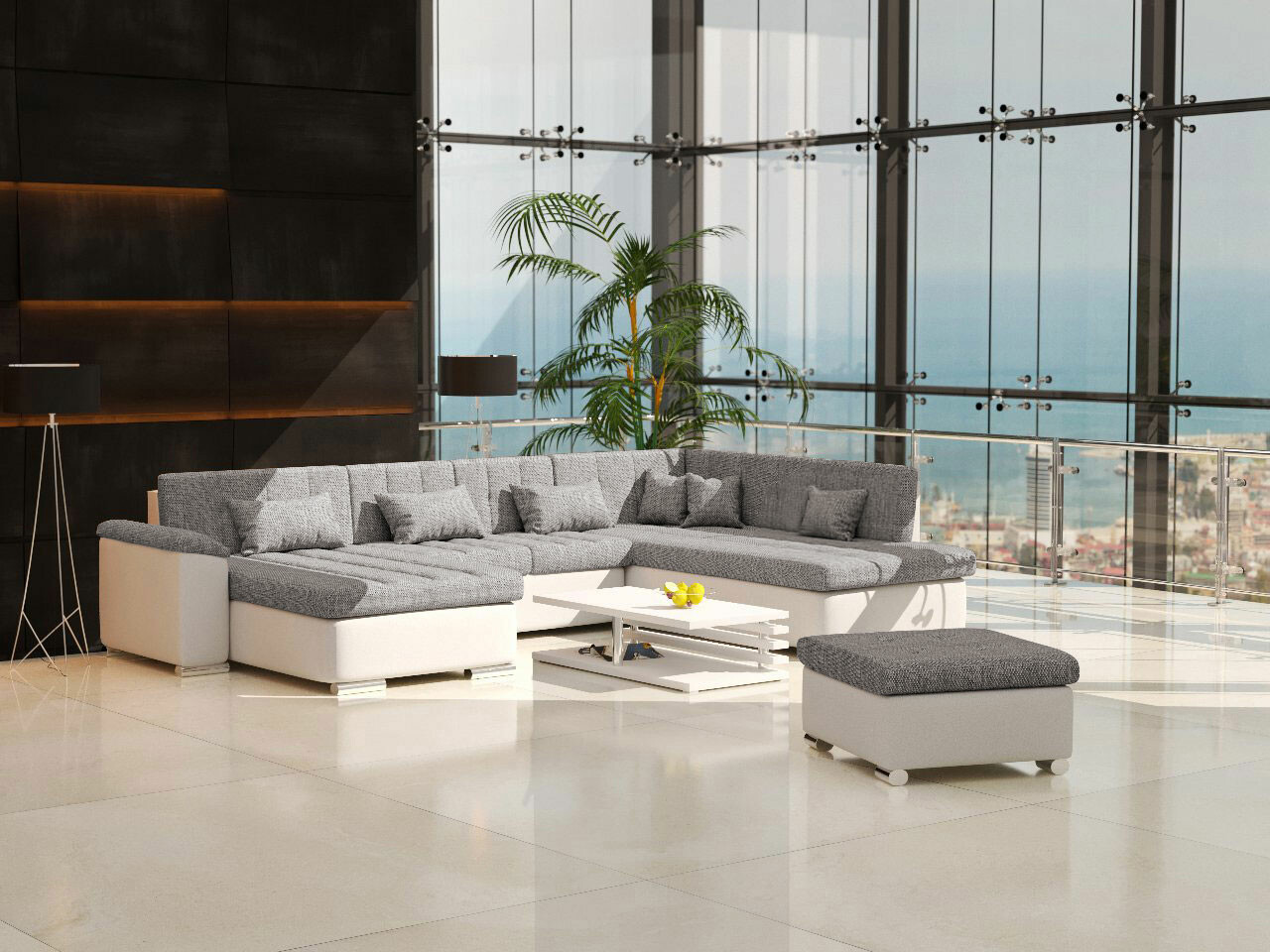 Set mobili imbottiti Comfivo Gemma (Soft 017 + Lawa 05)