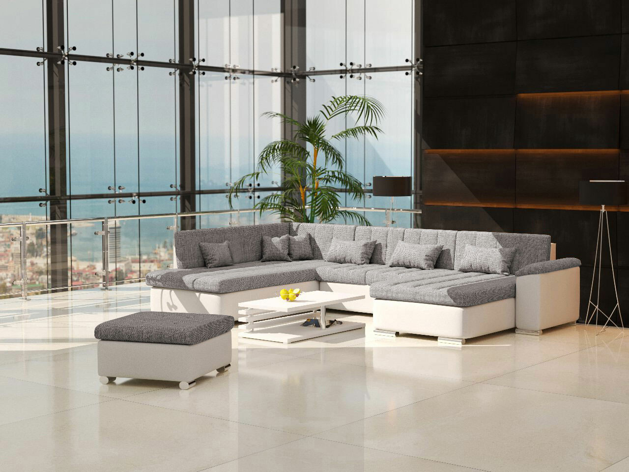 Set mobili imbottiti Comfivo Gemma (Soft 017 + Lawa 05)