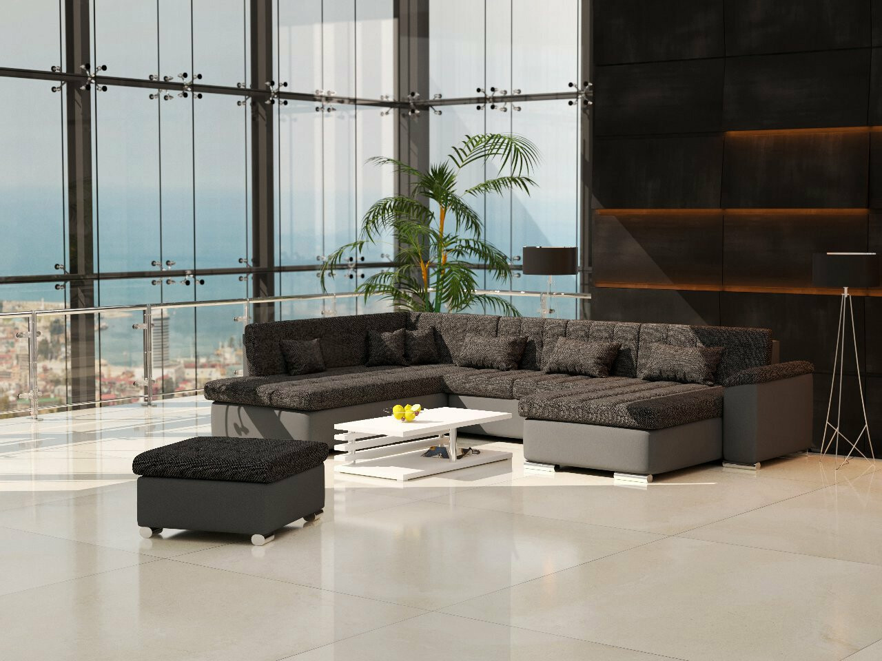 Set mobili imbottiti Comfivo Gemma (Soft 020 + Majorka 03)