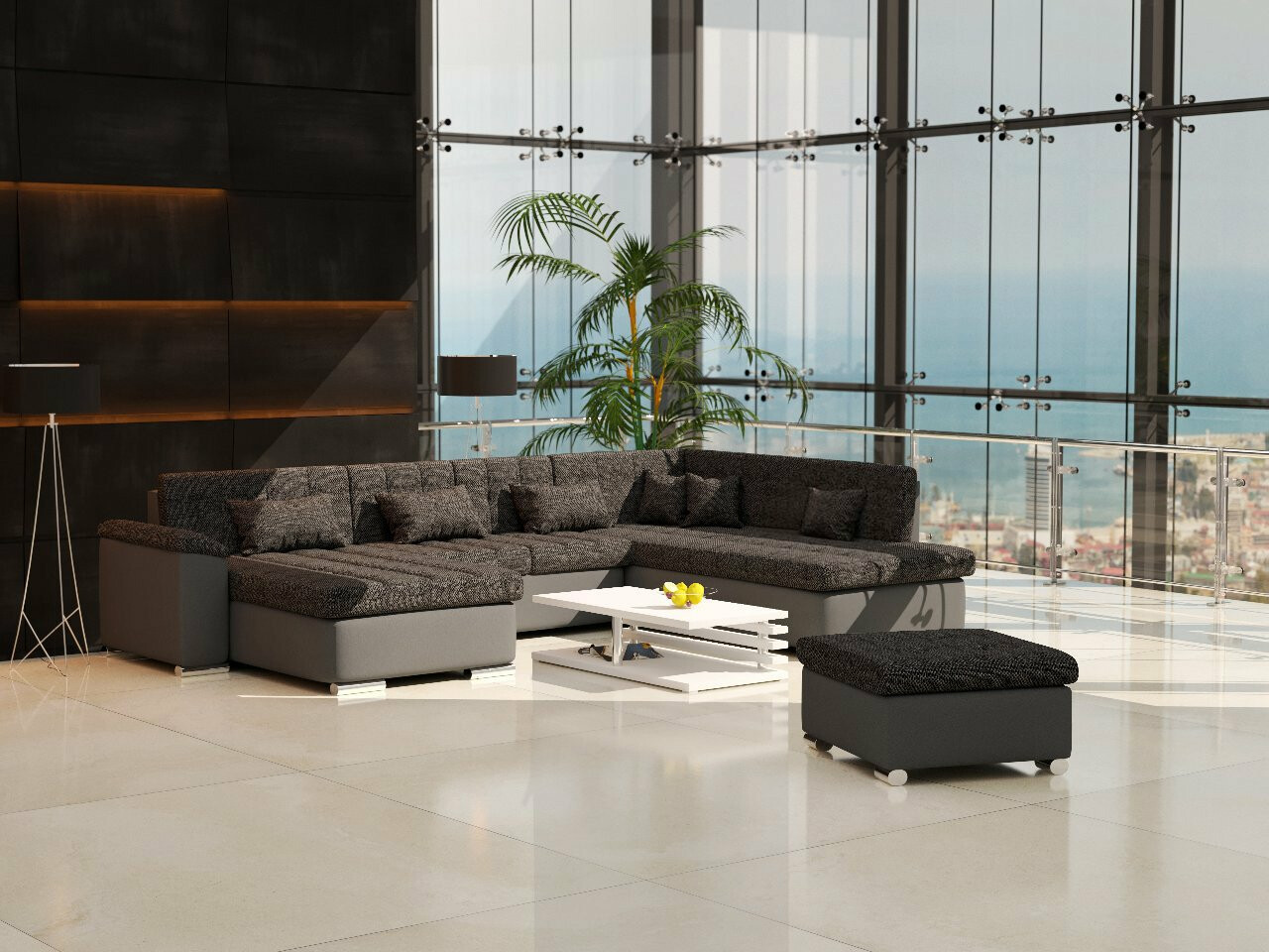 Set mobili imbottiti Comfivo Gemma (Soft 020 + Majorka 03)