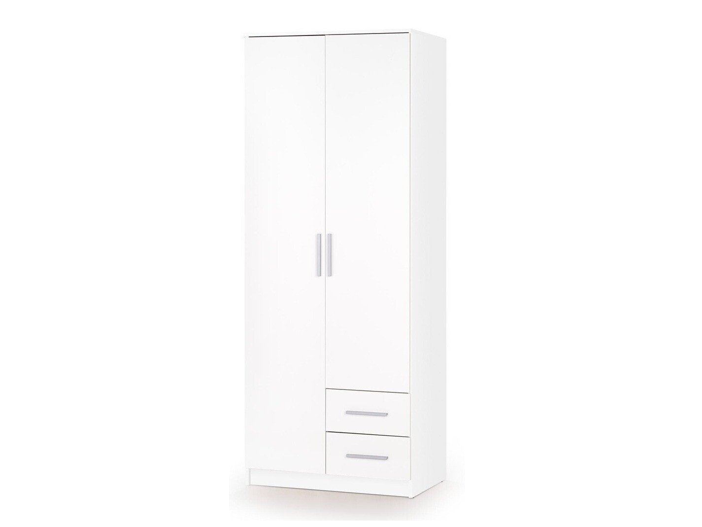 Armadio Cirveso 112 (Bianco + Bianco lucido)