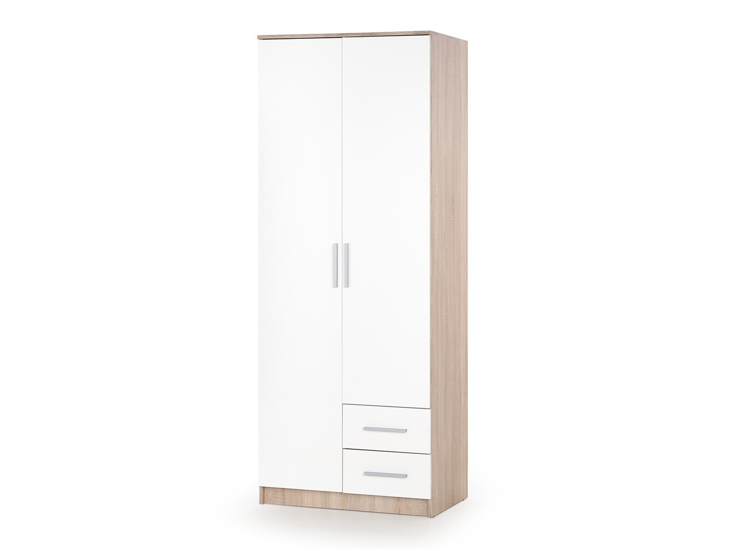 Armadio Cirveso 112 (Sonoma quercia + Bianco lucido)