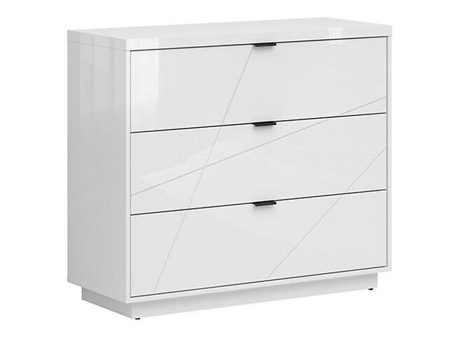 Cassettiera Fivale 118 (Bianco lucido + Bianco)