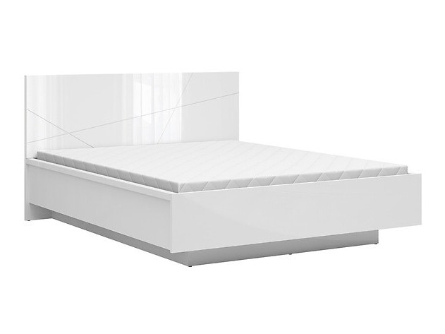 Letto Fivale 122 (Bianco lucido + Bianco)