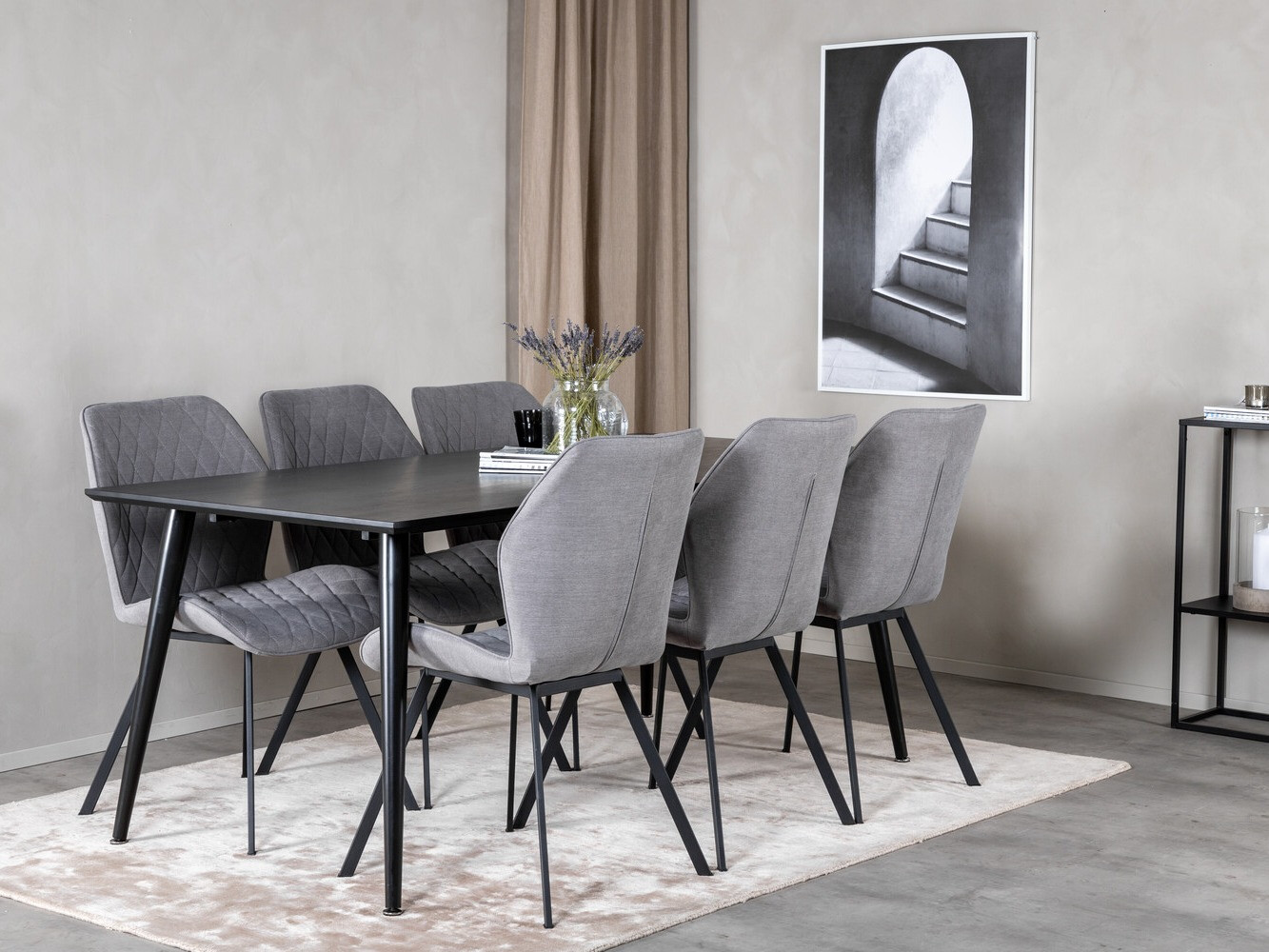 Set sala da pranzo Dallas 2582 (Nero)