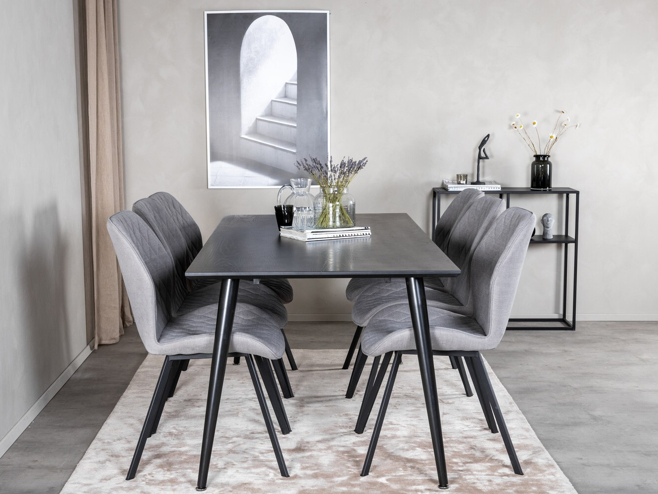 Set sala da pranzo Dallas 2582 (Nero)