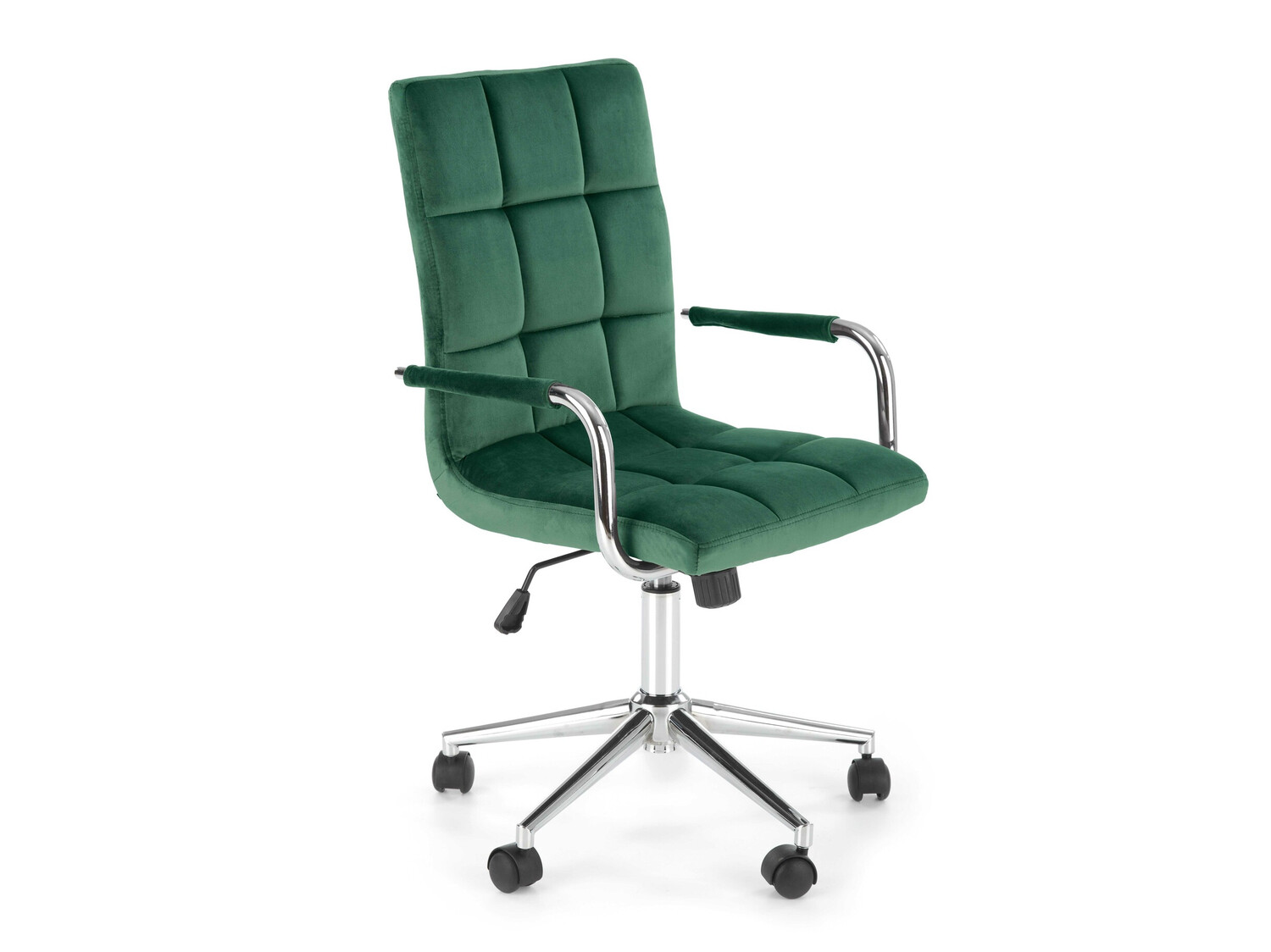 Sedia da ufficio Houston 1198 (Verde scuro + Argento)