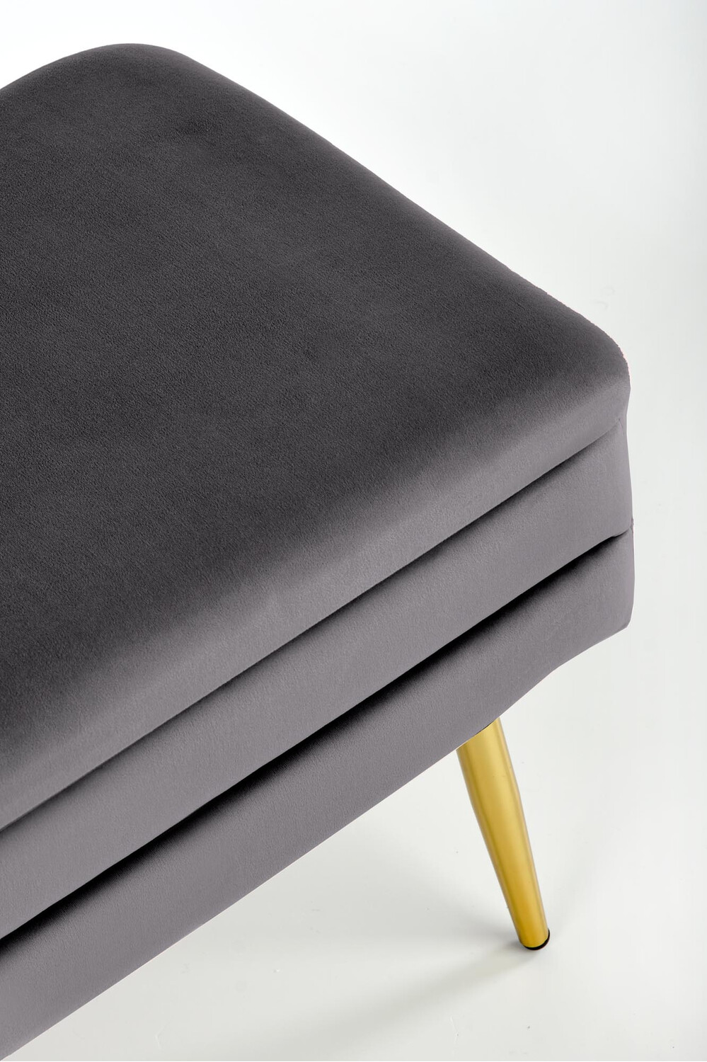 Panca imbottita Houston 1255 (Grigio + D'oro)