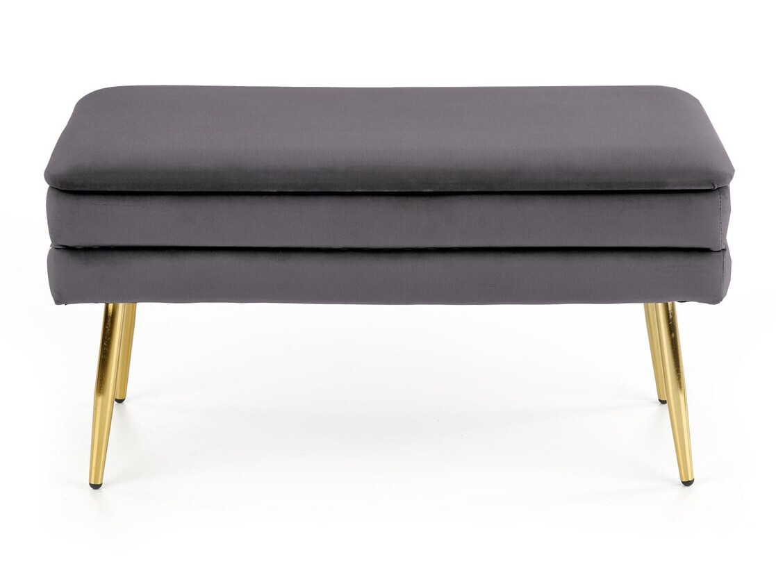 Panca imbottita Houston 1255 (Grigio + D'oro)
